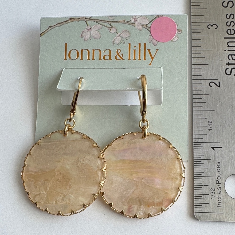 Lonna & Lilly Gold-Tone Disc Earrings